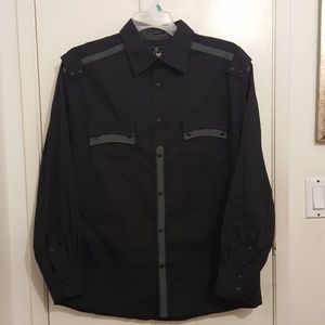 Men's Black button shirt